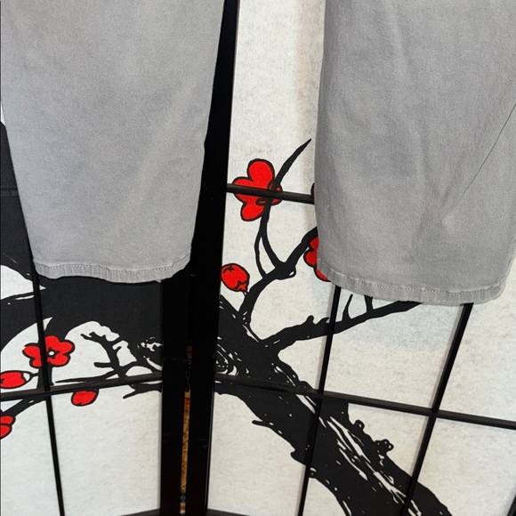 RSQ 38x30 Chino Straight Flat Front Light Gray Casual Work Trousers Pants - Picture 9 of 12